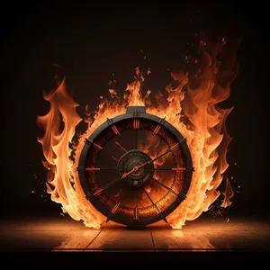Blazing Time: Clock with Minute Hand Pointer