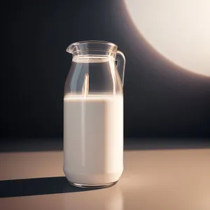 Refreshing Dairy Milk in Glass Bottle