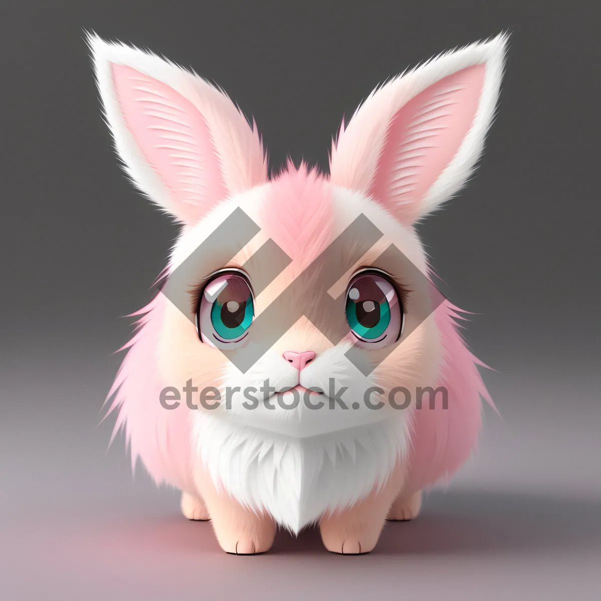 Picture of Darling bunny, featuring fluffy ears and eyes full of adorableness, captures hearts with its irresistible cuteness