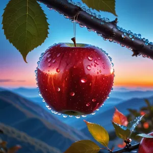 Fresh Cherry and Apple Dessert Bowl