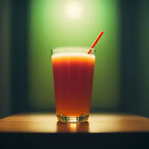 Refreshing Sour Cocktail in Clear Glass with Yellow Foam