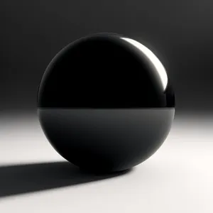 Shiny Glass Sphere Icon: 3D Graphic Web Design