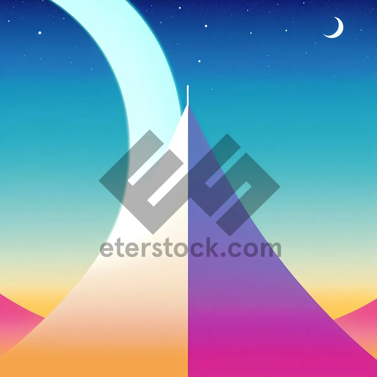 Picture of Technicolor Dreamspace: A Surreal Rainbow Gradient Artwork