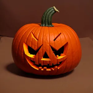 Spooky Jack-O'-Lantern Illuminating Fall Celebration