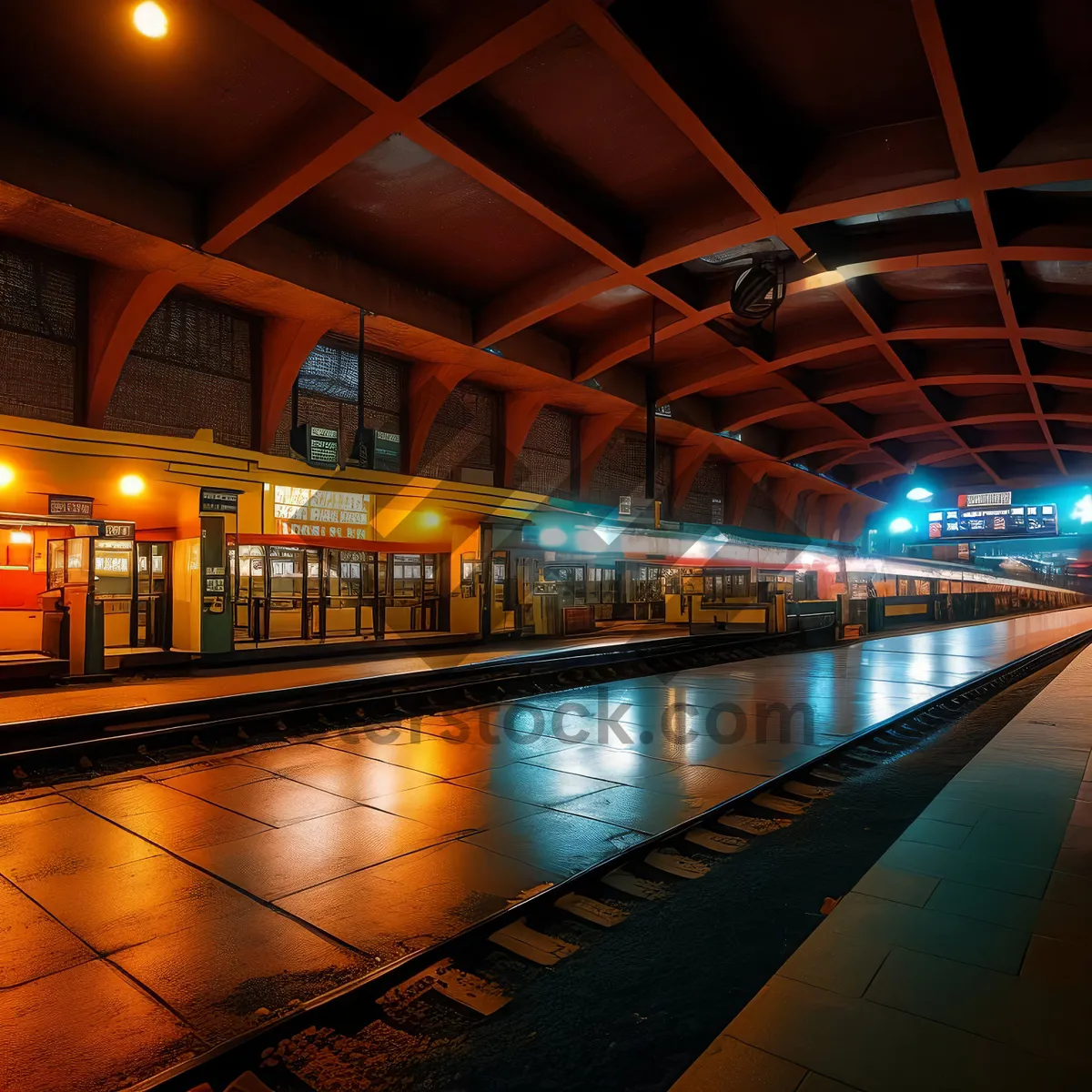 Picture of Urban Night Bowling in Cityscape