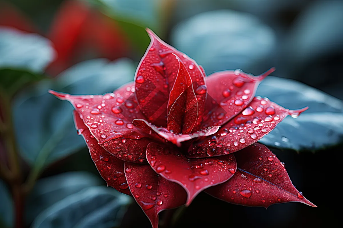 Picture of Floral ribbon pinwheel decoration for celebration