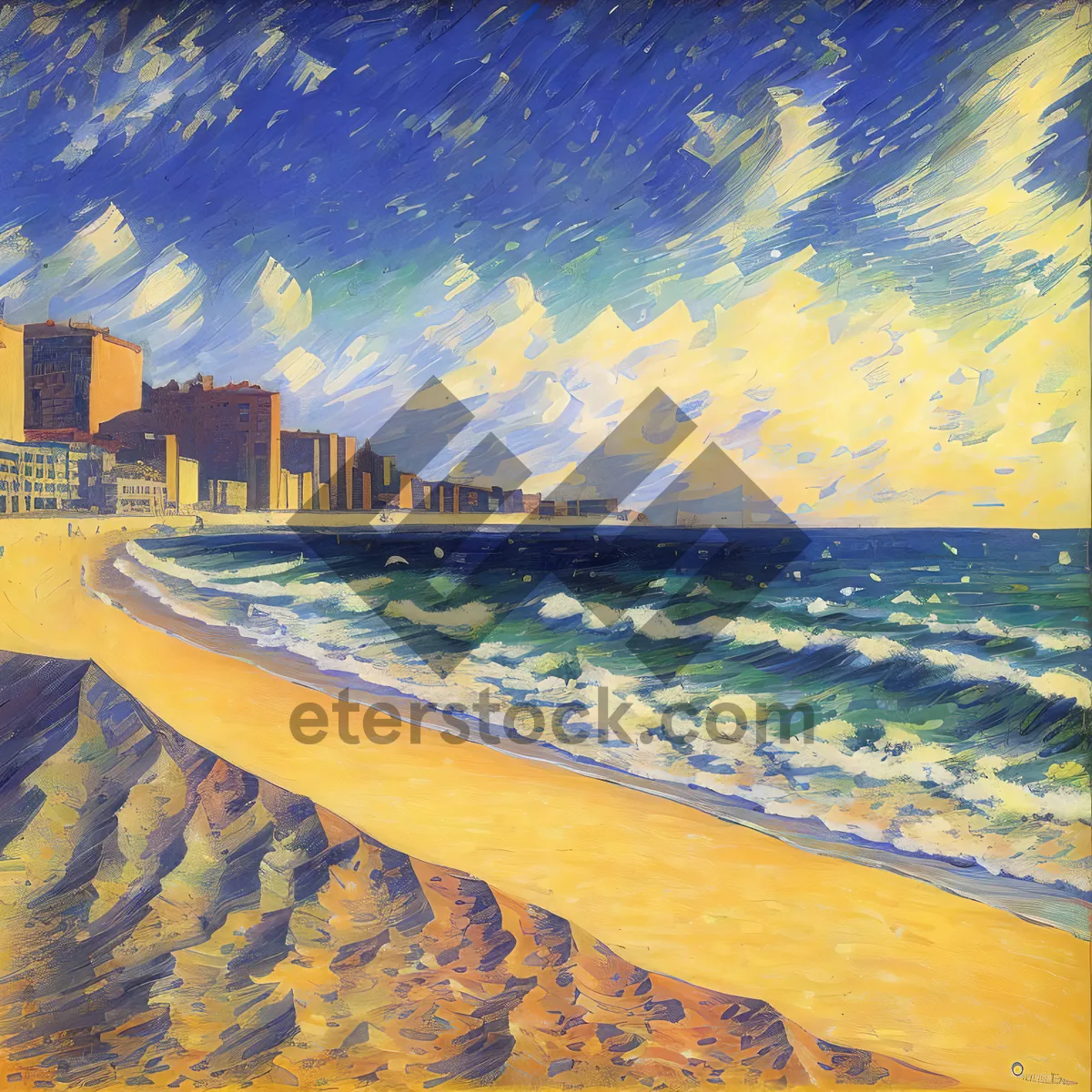 Picture of Tropical Beach Paradise: Tranquil Sands and Azure Waters