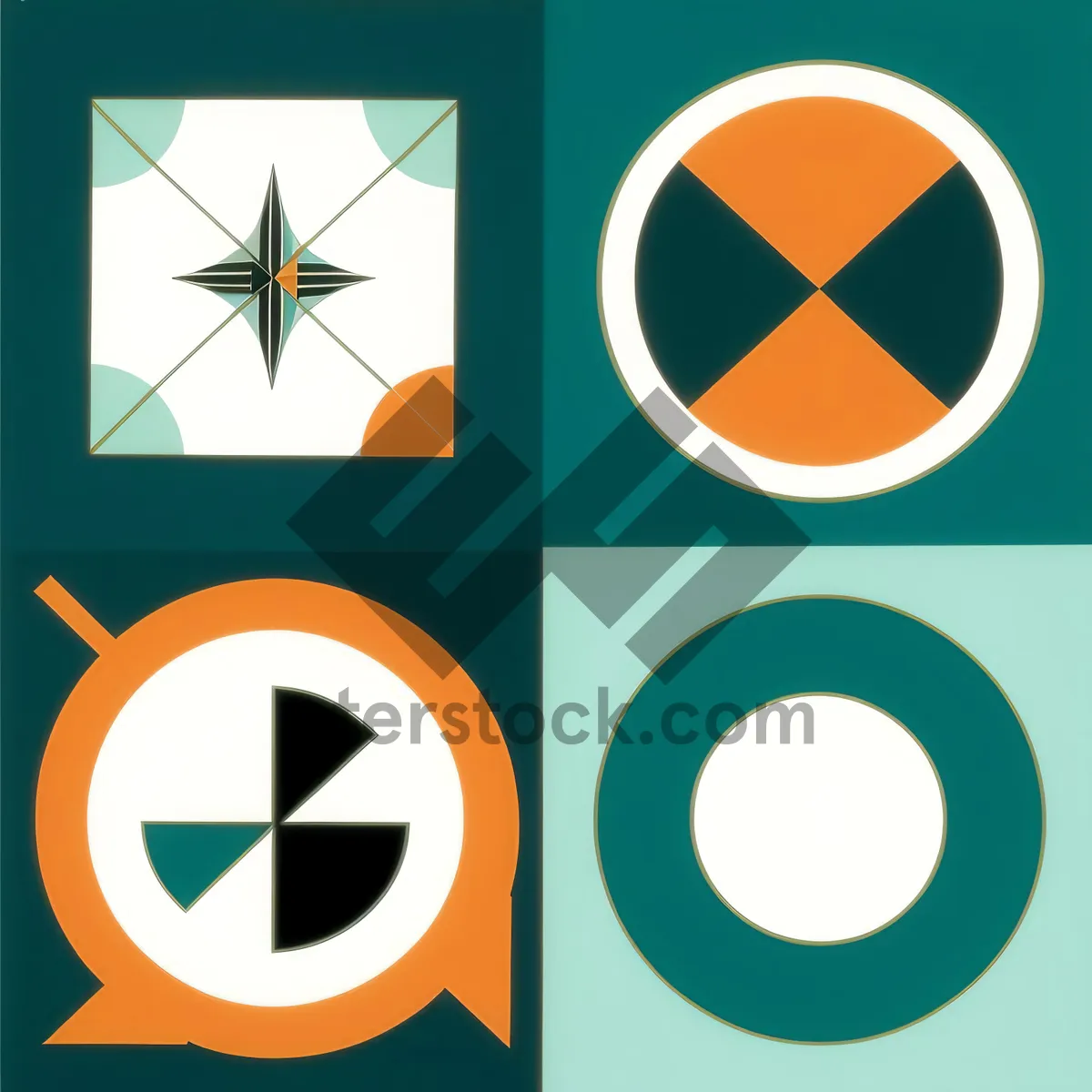 Picture of Modern Black Round Web Icon Set