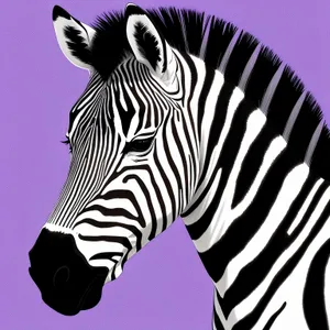 Striped Equine Grace in South African Safari