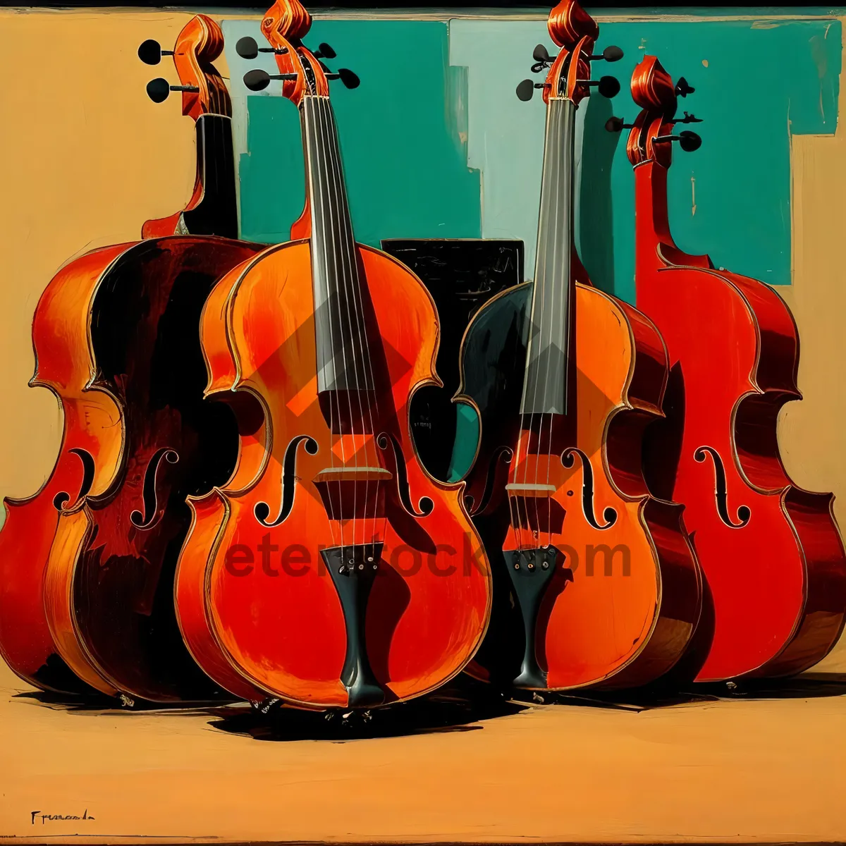 Picture of Melodic Symphony: The Harmonious Blend of Strings