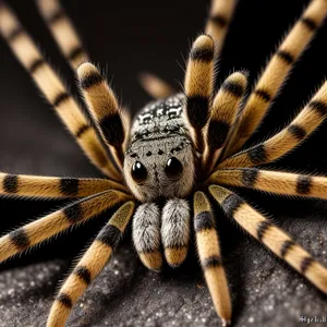Hairy Barn Spider - Close-up Wildlife Arachnid