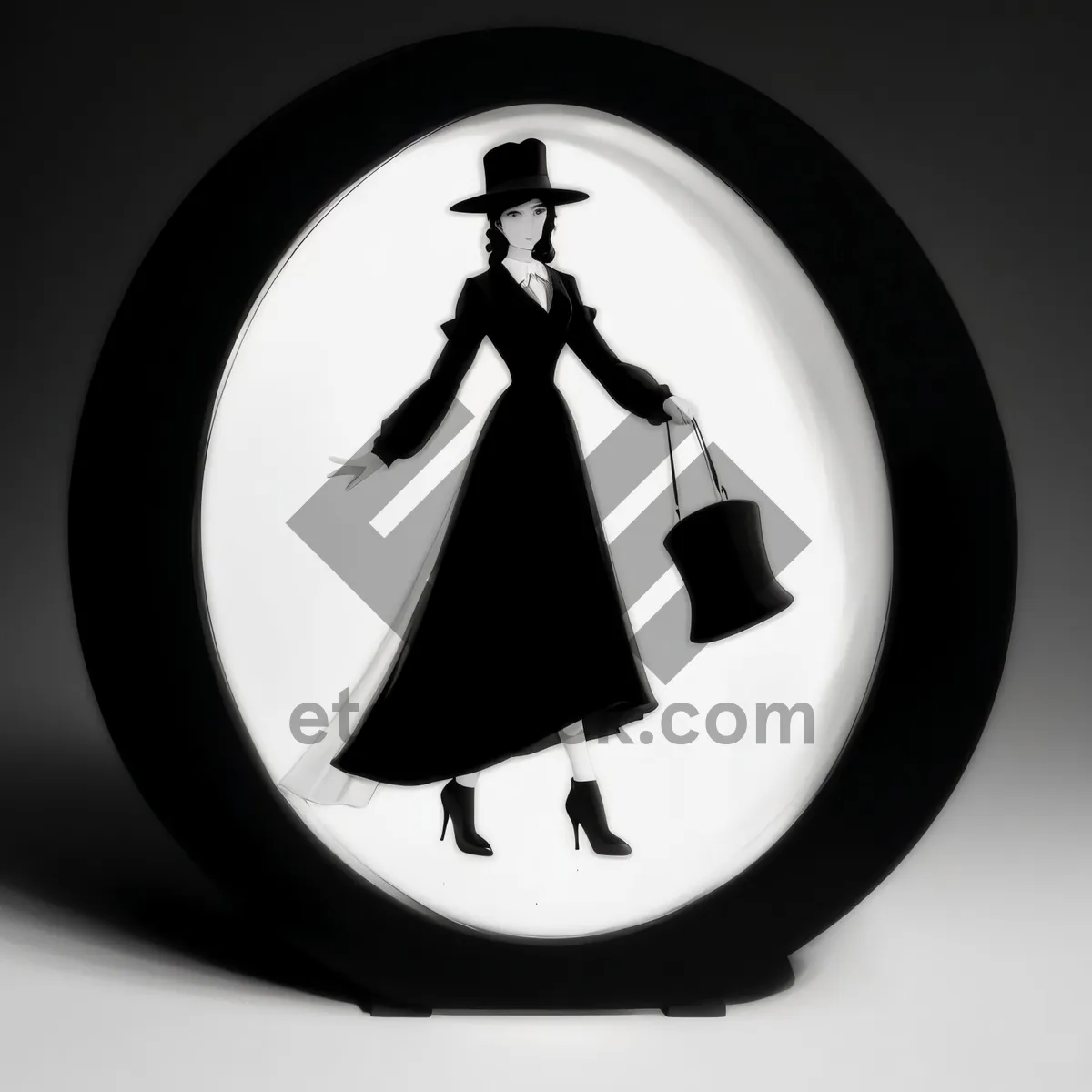 Picture of Dark Sorcerer Button Design with Shiny Metal Rim