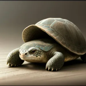 Mud Turtle - Slow reptile with a hard shell for protection