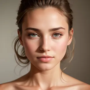 Stunning Brunette Model with Flawless Skin