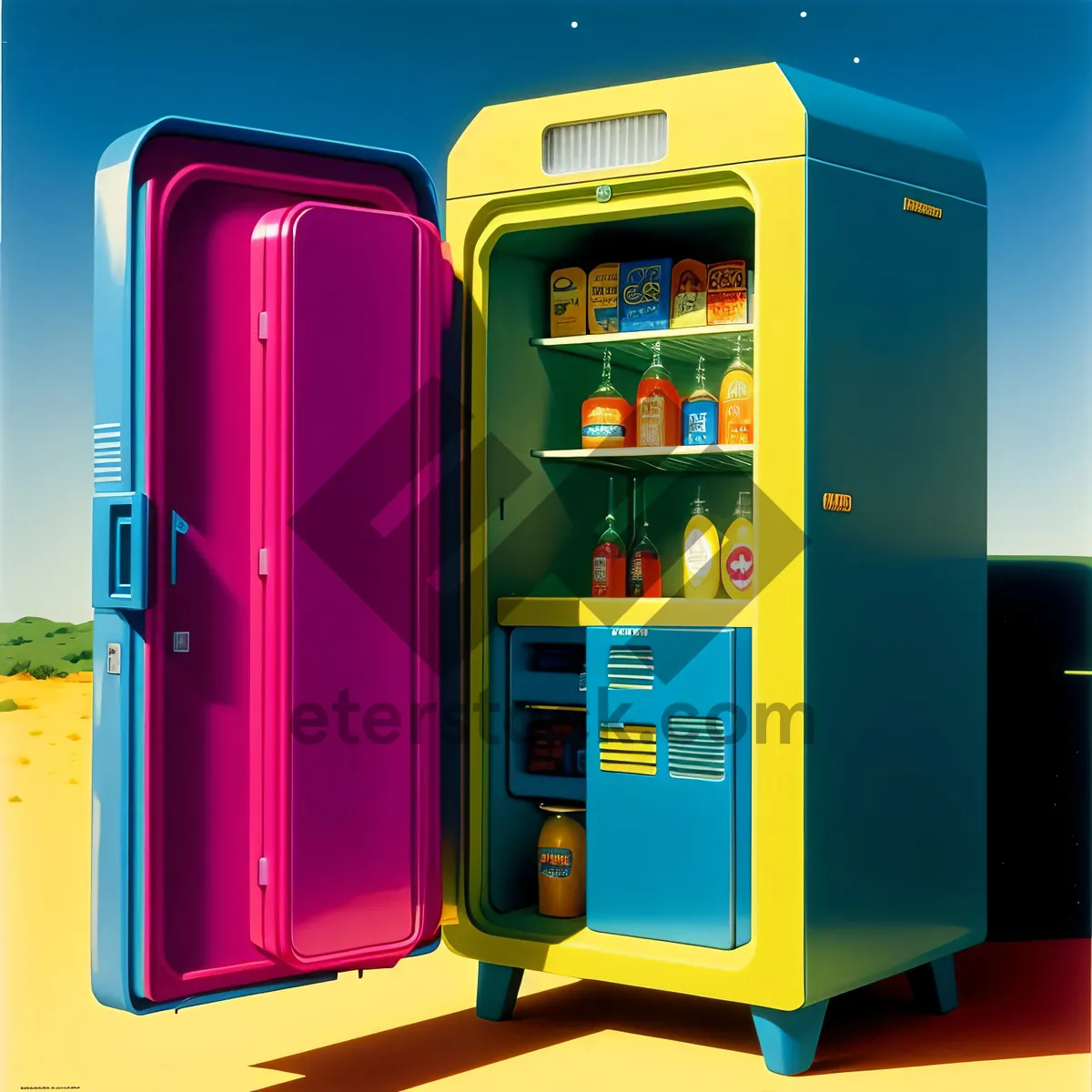 Picture of Modern Vending Machine for Convenient Communication