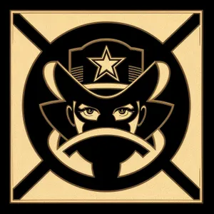 Heraldic Black Graphic Symbol Design Art