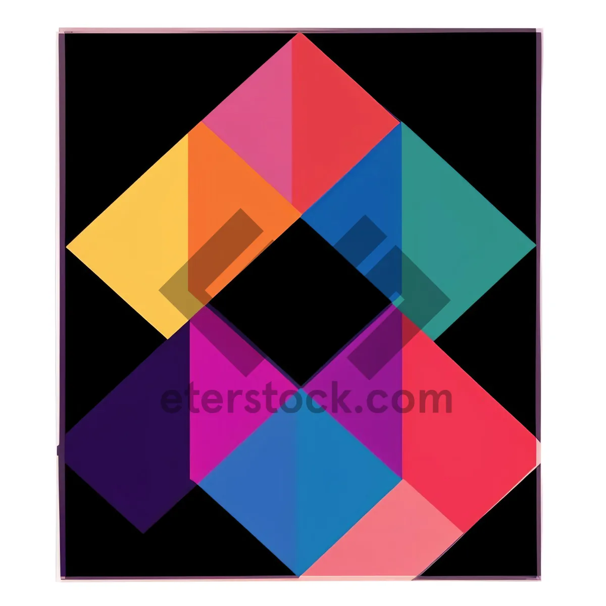 Picture of Colorful Geometric Mosaic Design for Modern Decor