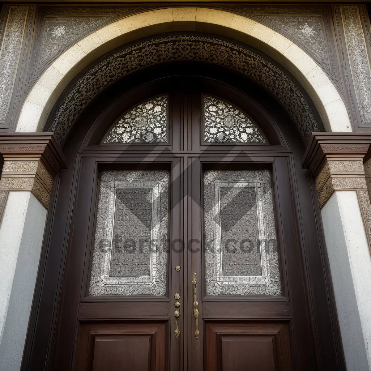 Picture of Medieval Cathedral with Stone Door and Historic Architecture