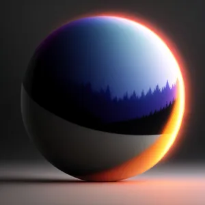 Vibrant 3D Glass Ball Icon