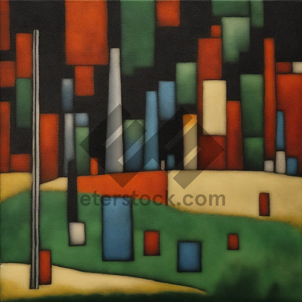 Picture of Vibrant School Supplies on Clothespin