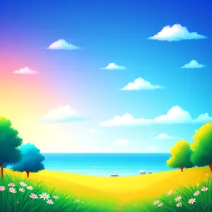 Summer Bliss: Sky, Sun, Waves, and Serenity