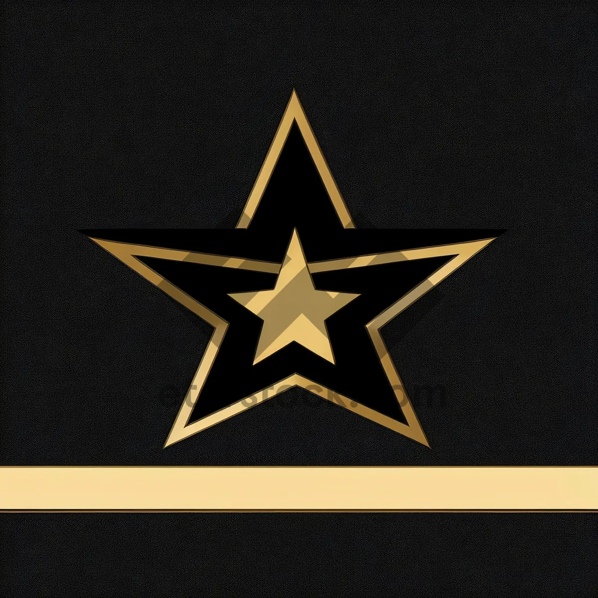 Picture of Baron's Star: Lightning Symbol in Graphic Heraldry Design