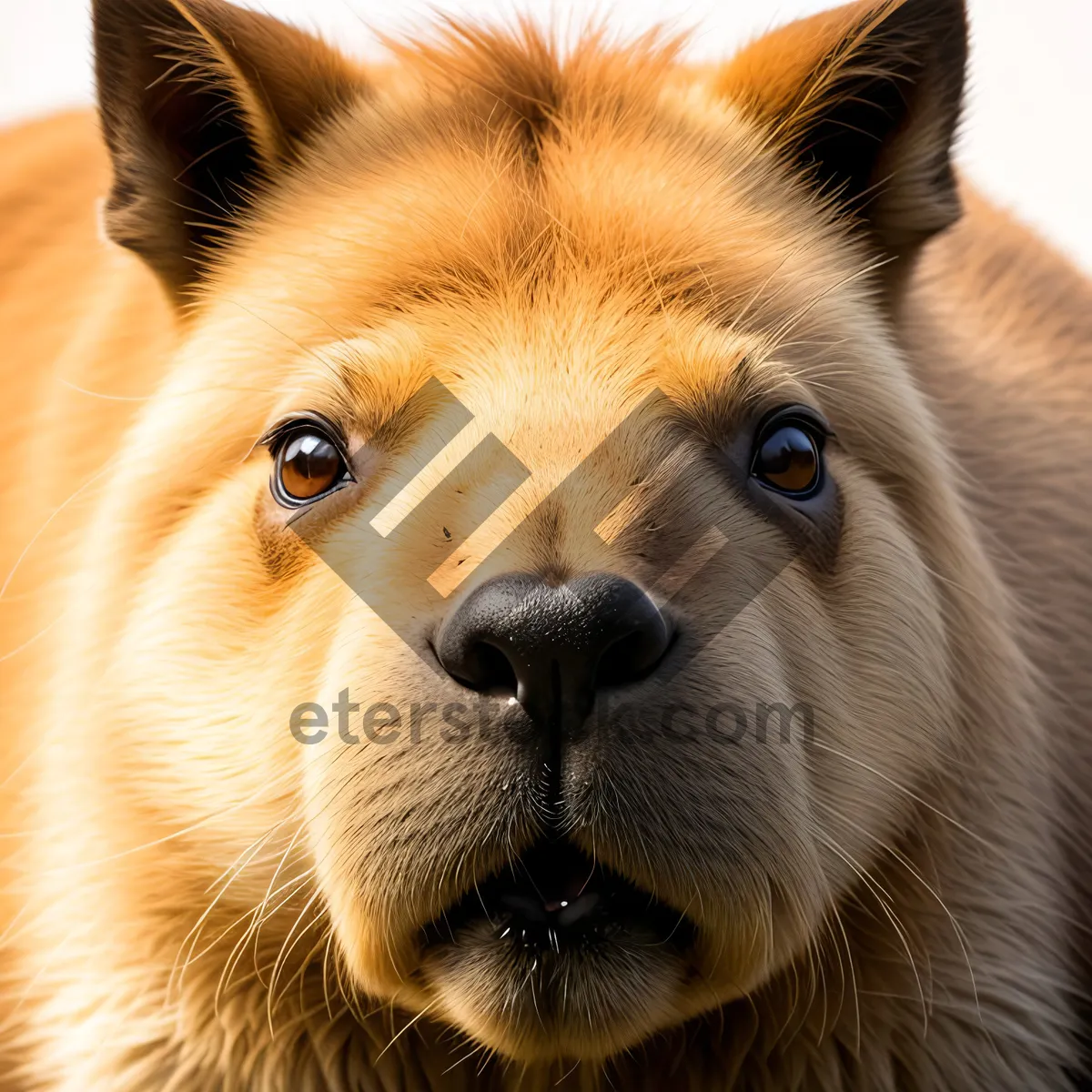 Picture of Cute Brown Terrier Puppy with Lively Eyes