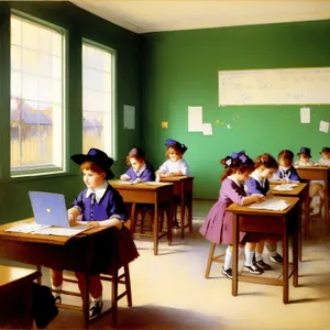 Business meeting in a professional office setting.