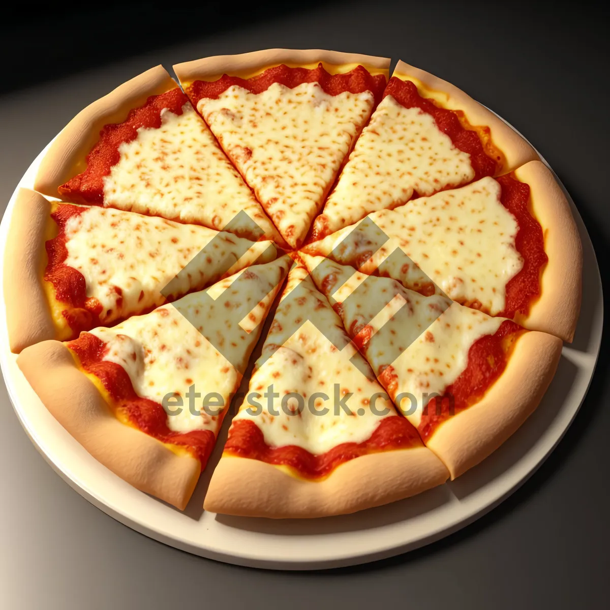 Picture of Delicious Gourmet Pizza with Fresh Toppings