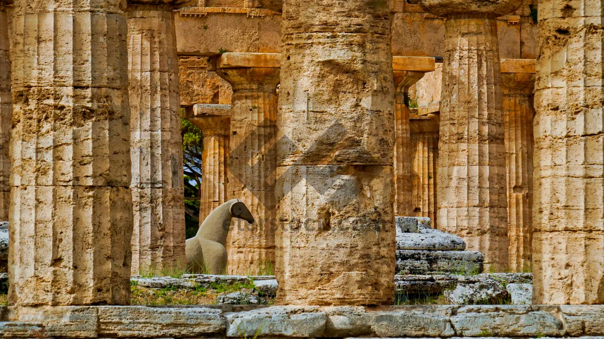 Picture of Ancient Temple Ruin in Historic City Landmark