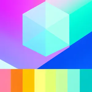 Geometric Mosaic Gradient Design Artwork