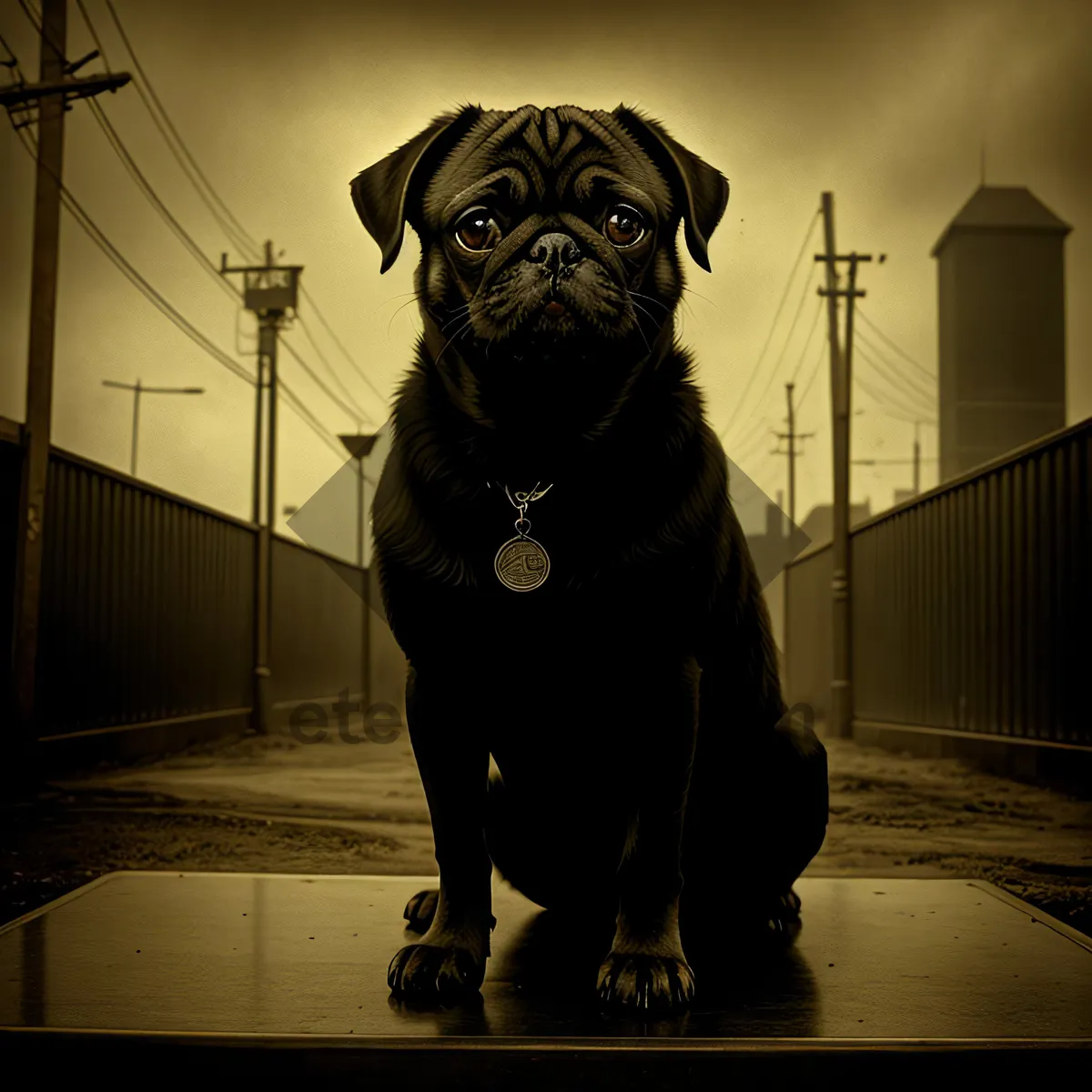 Picture of Adorable Pug Puppy - Purebred Bull Mastiff Mix