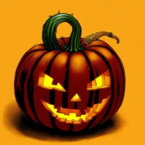 Spooky Jack-o'-Lantern Halloween Decoration