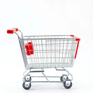 3D Empty Supermarket Shopping Cart