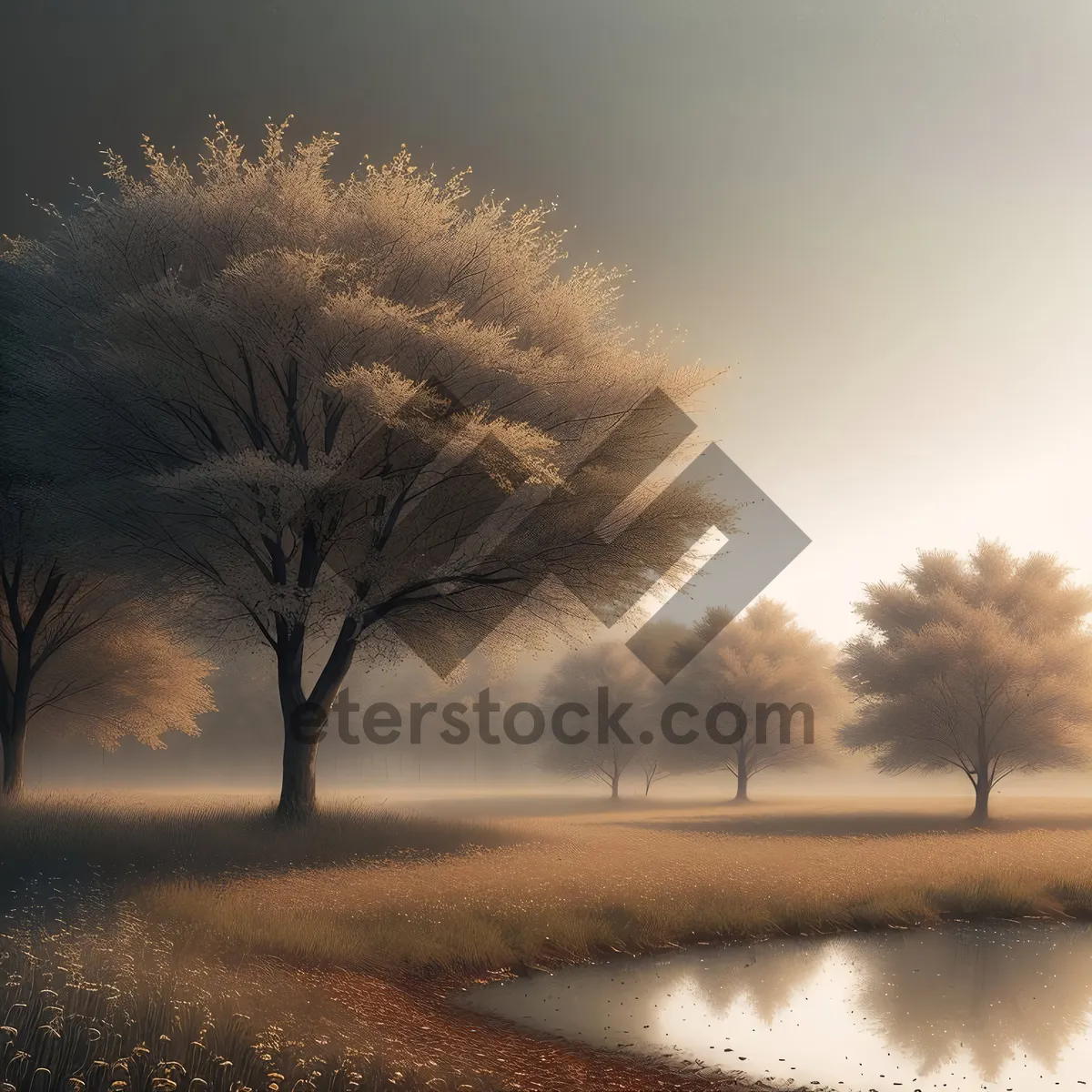 Picture of Serene Sunset Over Rolling Countryside