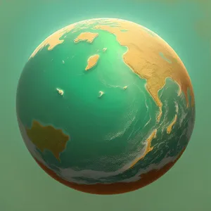 Global Space Sphere: 3D Earth Globe Map