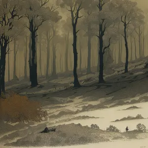 Majestic Winter Forest Scenery