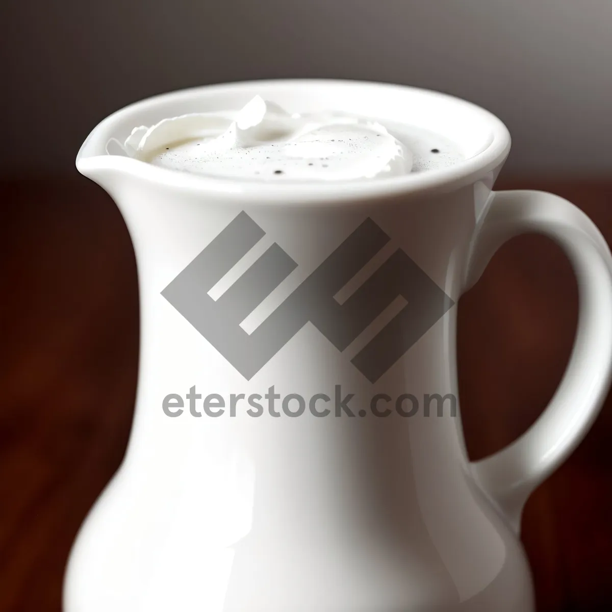 Picture of Morning Brew: Hot Cup of Coffee in Porcelain Mug