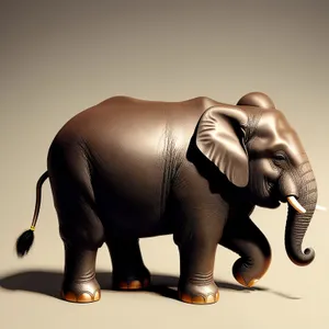 Bronze 3D Elephant: Majestic Mammal Sculpture