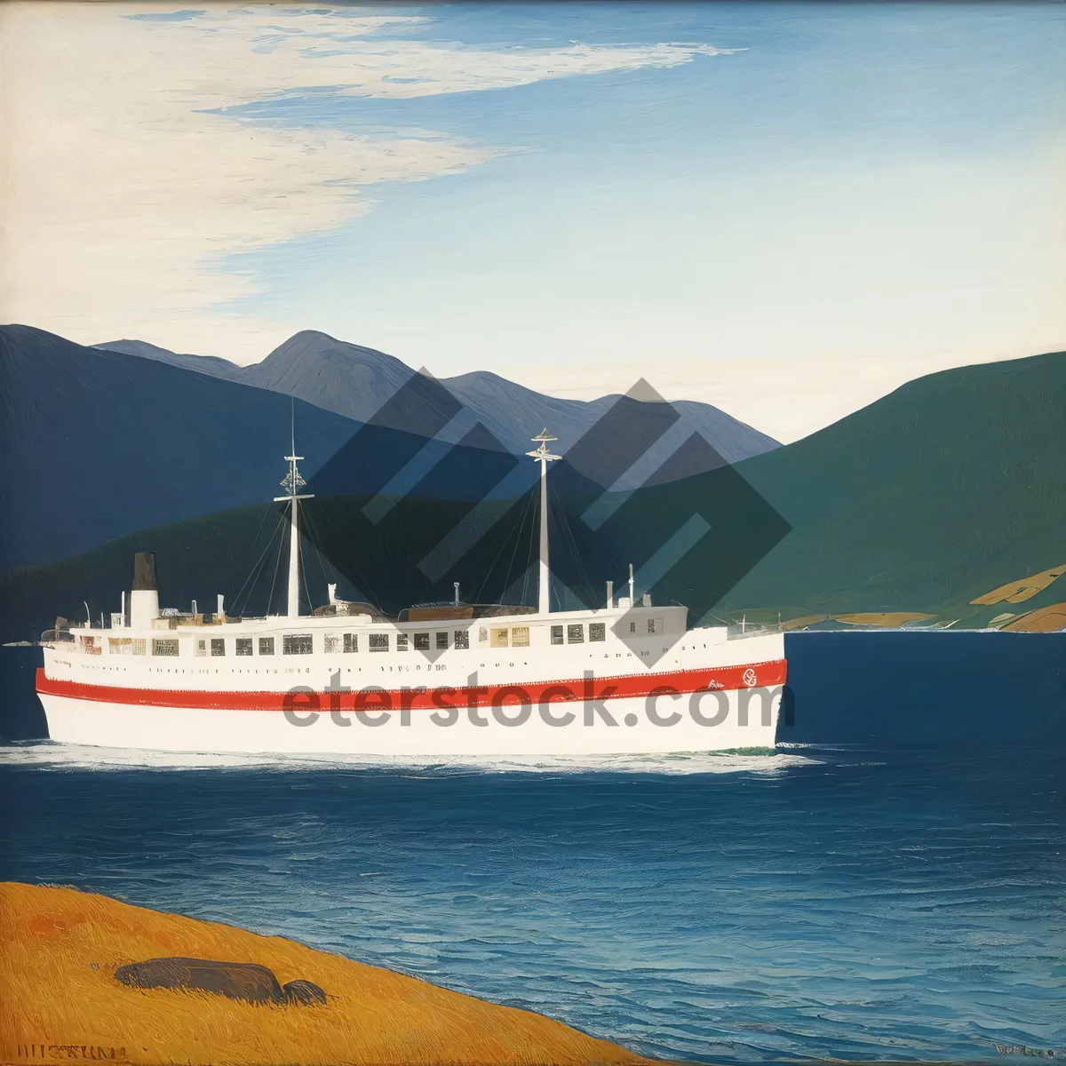 Picture of Luxury Ocean Liner, Traveling in Style