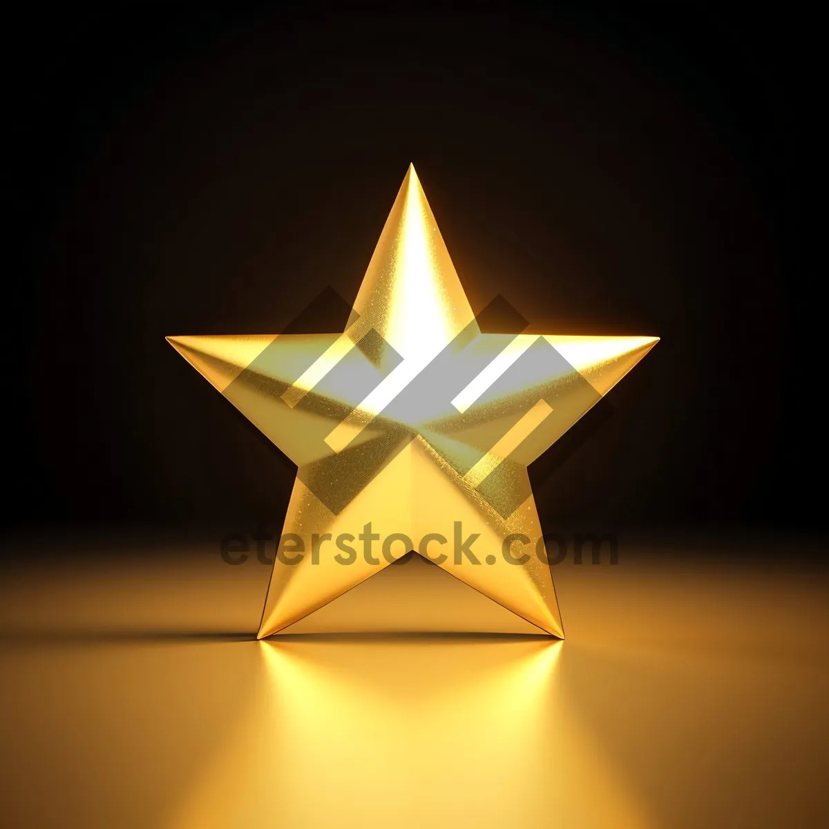 Picture of Sleek 3D Pyramid Star Graphic Design