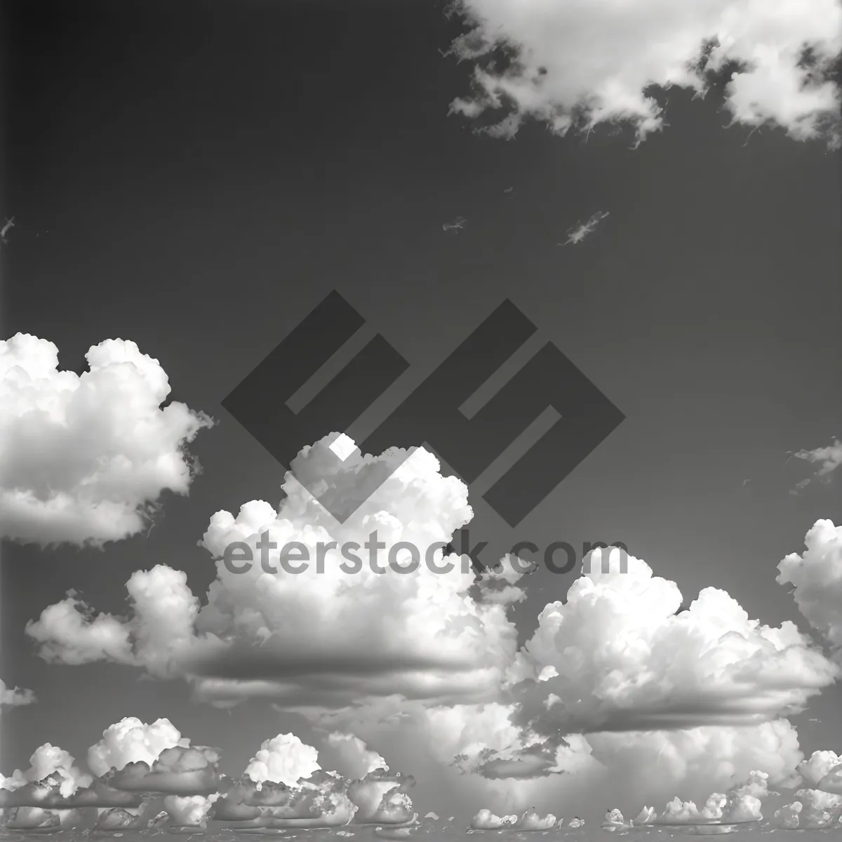 Picture of Serene Sky: A Vibrant Cloudscape with Bright Sunny Glow