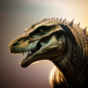 Reptile Encounter: Majestic Iguana's Striking Eye