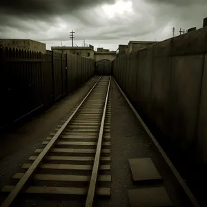 Speeding Along the Railway Tracks