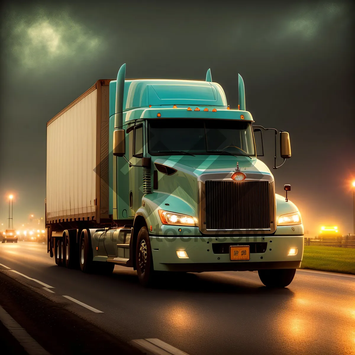 Picture of Highway Hauler: Fast and Heavy Trucking in Motion