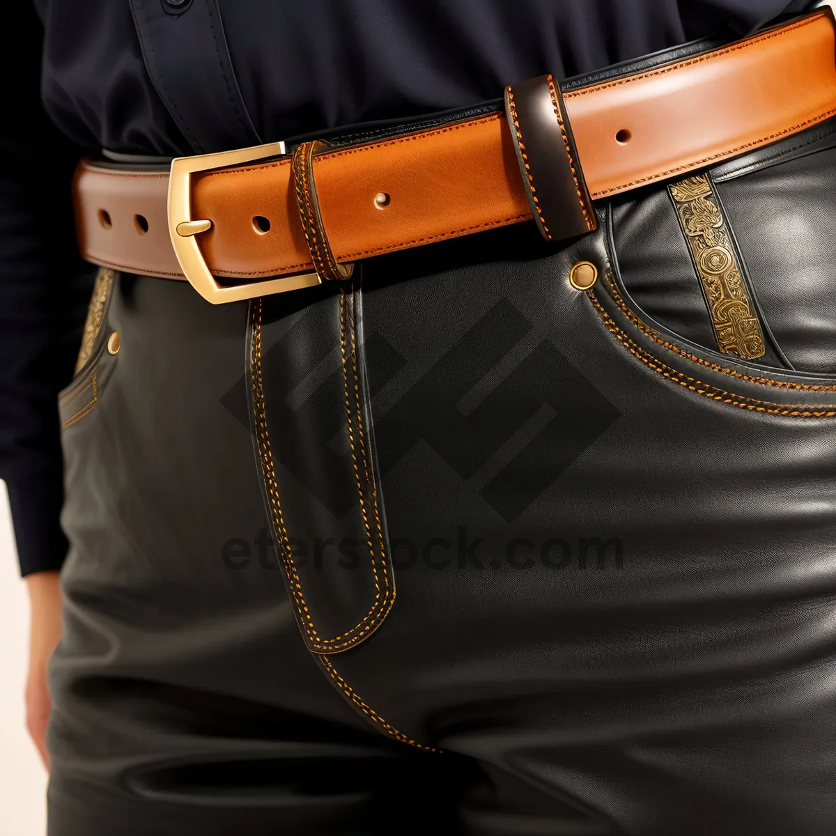 Picture of Leather jeans pocket holster - fashionable and practical accessory