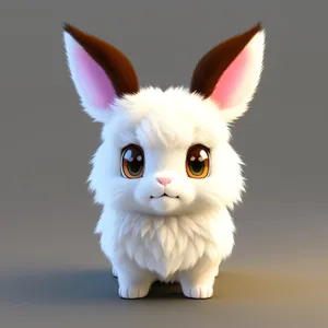 Fluffy Bunny with Cute Ears.