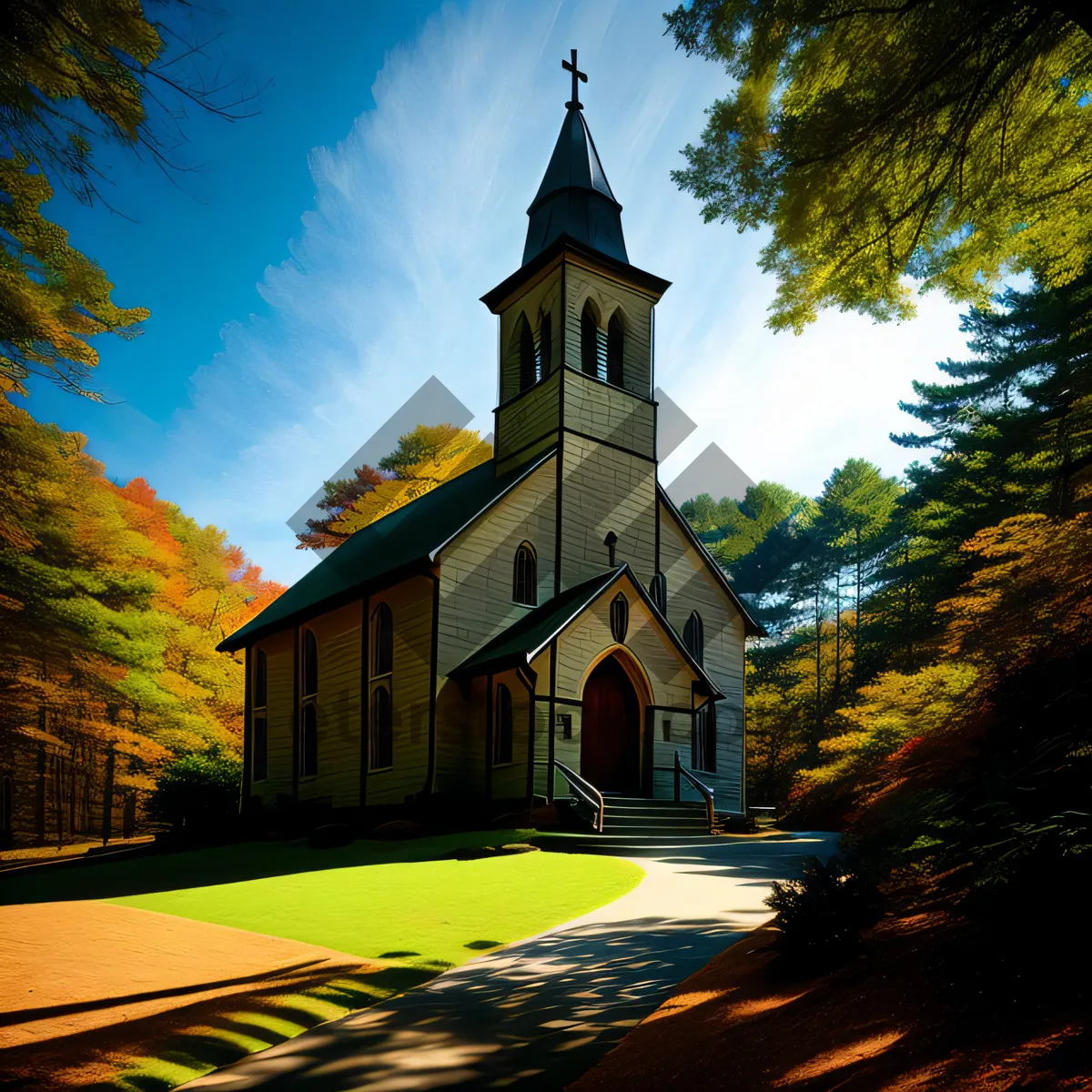 Picture of Sacred Skyline: Architectural Marvel of Religious Residence