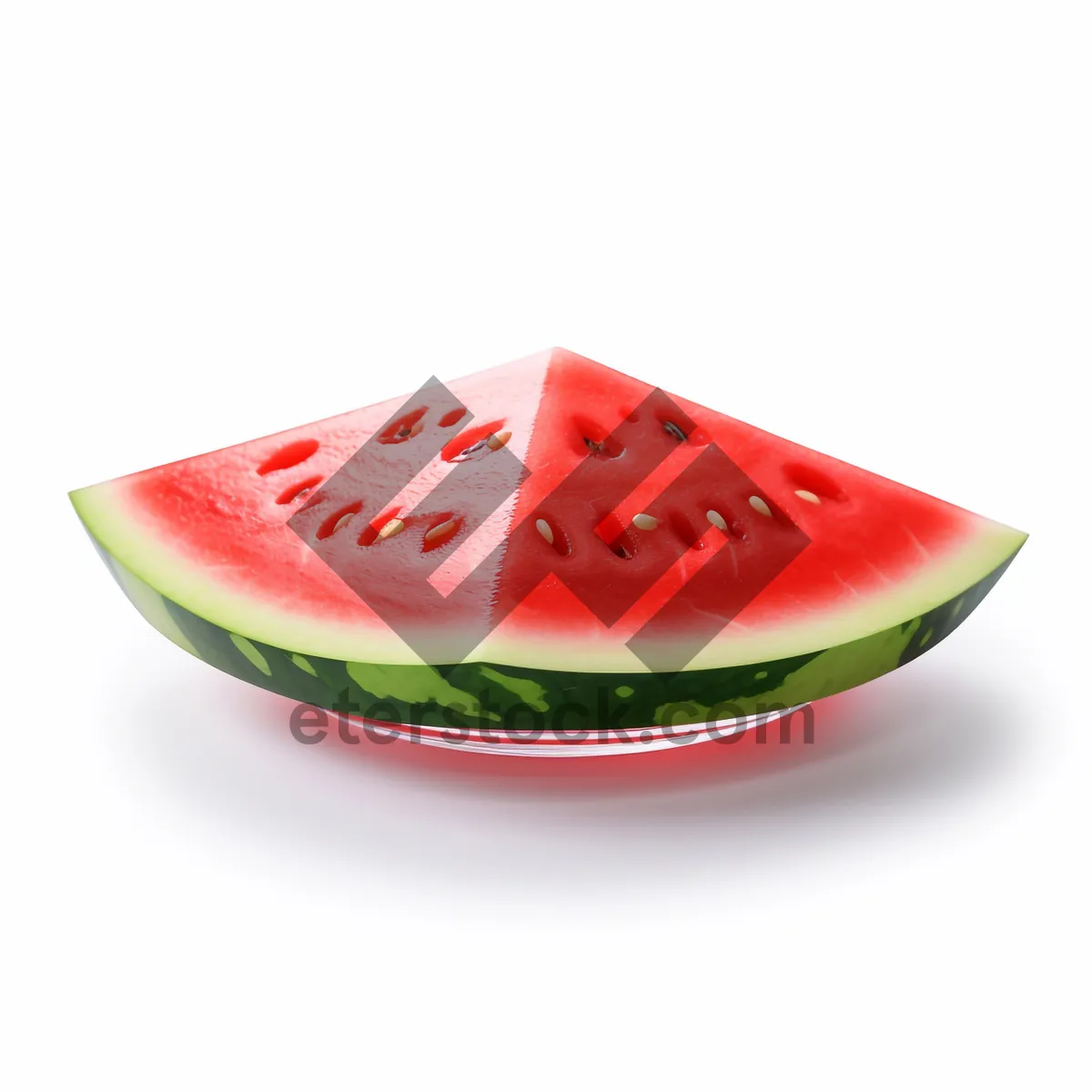 Picture of Fresh Watermelon Slice with Juicy Tomatoes