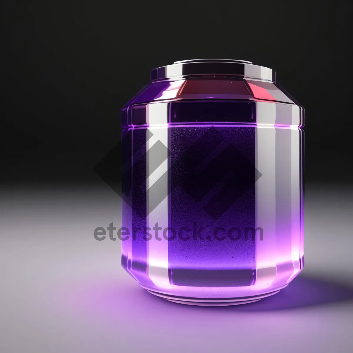 Picture of Transparent Glass Perfume Bottle: Liquid Toiletry Container